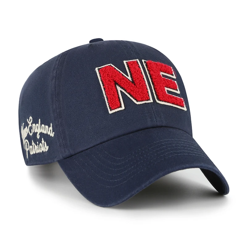 Women's '47  Navy New England Patriots Zoey Clean Up Adjustable Hat