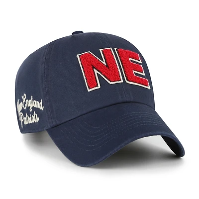 Women's '47  Navy New England Patriots Zoey Clean Up Adjustable Hat