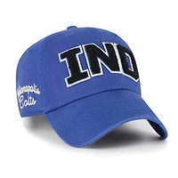 Women's '47  Royal Indianapolis Colts Zoey Clean Up Adjustable Hat