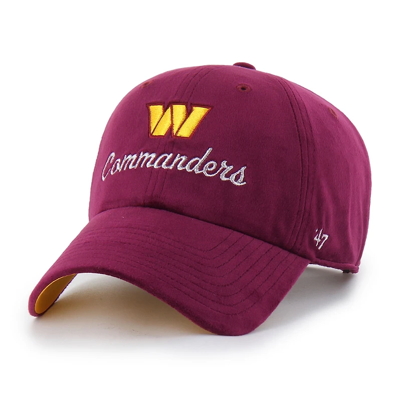Women's '47  Burgundy Washington Commanders Spirited Clean Up Adjustable Hat