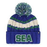 Women's '47  Royal Seattle Seahawks Emma Cuffed Knit Hat with Pom