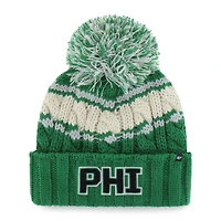 Women's '47  Kelly Green Philadelphia Eagles Emma Cuffed Knit Hat with Pom