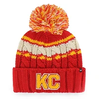 Women's '47  Red Kansas City Chiefs Emma Cuffed Knit Hat with Pom