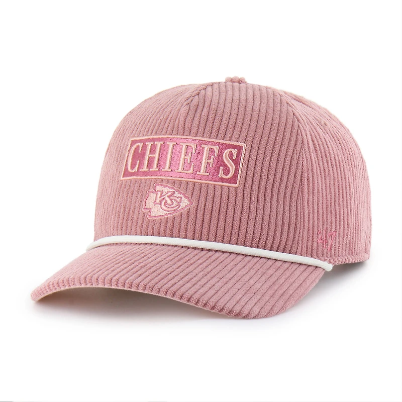 Women's '47  Red Kansas City Chiefs Mellow Corduroy Hitch Adjustable Hat