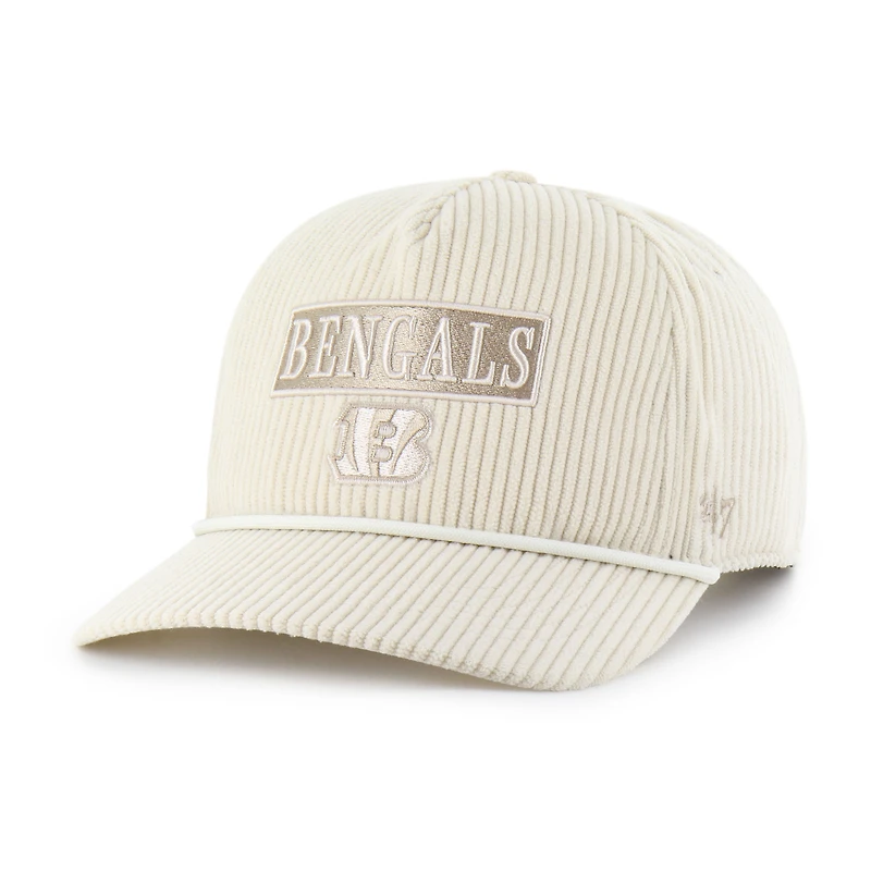 Women's '47 Natural Cincinnati Bengals Mellow Corduroy Hitch Adjustable Hat