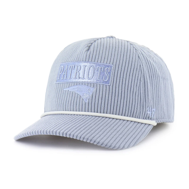 Women's '47  Light Blue New England Patriots Mellow Corduroy Hitch Adjustable Hat