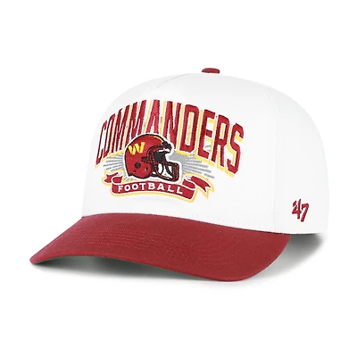 Youth '47 White/Burgundy Washington Commanders Prime Play Hitch Adjustable Hat
