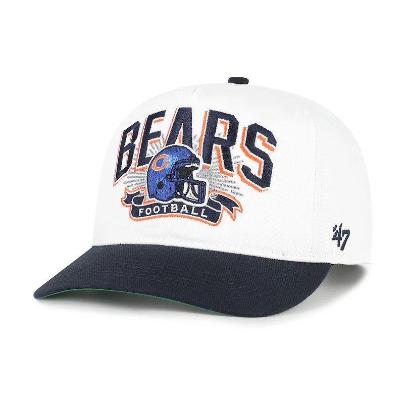 Youth '47 White/Navy Chicago Bears Prime Play Hitch Adjustable Hat