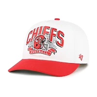 Youth '47 White/Red Kansas City Chiefs Prime Play Hitch Adjustable Hat