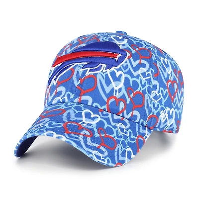 Girls Youth '47 Royal Buffalo Bills Mural Clean Up Adjustable Hat