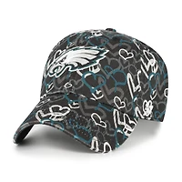 Girls Youth '47 Black Philadelphia Eagles Mural Clean Up Adjustable Hat