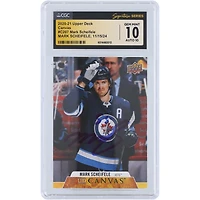 Mark Scheifele Winnipeg Jets Autographed 2020-21 Upper Deck Canvas #C207 CGC Fanatics Witnessed Authenticated 10/10 Card