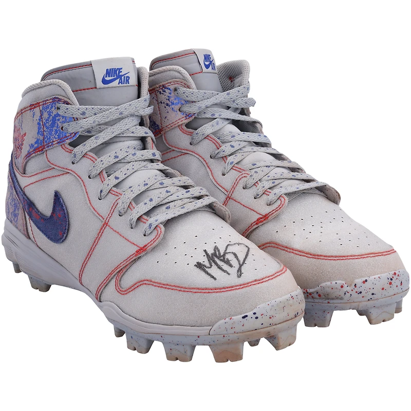 Authentic Game-Used: Mookie Betts Los Angeles Dodgers Autographed Jordan Brand Cleats