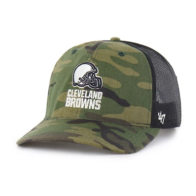 Men's '47  Camo Cleveland Browns Trucker Adjustable Hat