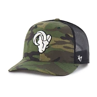 Men's '47  Camo Los Angeles Rams Trucker Adjustable Hat
