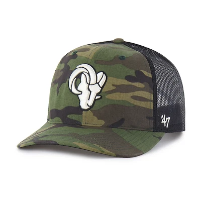 Men's '47  Camo Los Angeles Rams Trucker Adjustable Hat