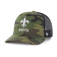 Men's '47  Camo New Orleans Saints Trucker Adjustable Hat