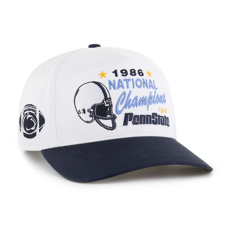Unisex '47  White Penn State Nittany Lions 1986 National Champions Vault Two-Tone Hitch Adjustable Hat