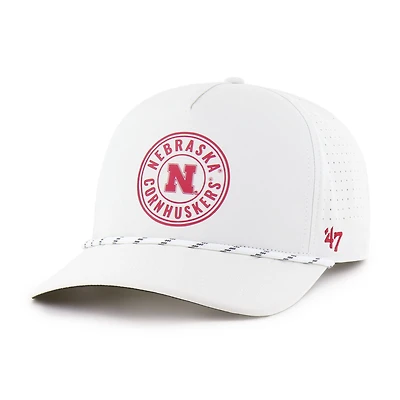 Men's '47 White Nebraska Huskers Forward Collection Loop Hitch Adjustable Hat