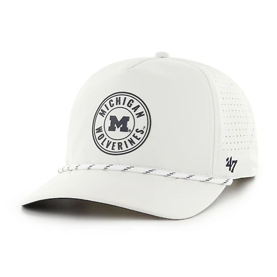 Men's '47 White Michigan Wolverines Forward Collection Loop Hitch Adjustable Hat