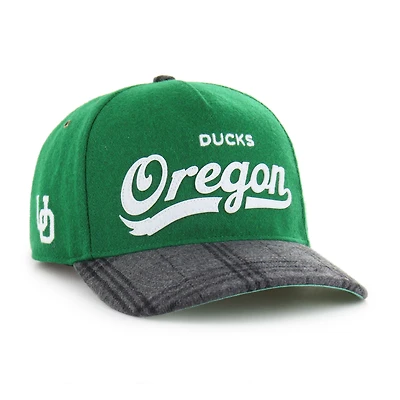 Unisex '47 Kelly Green Oregon Ducks Windowpane Plaid Collection Hitch Adjustable Hat