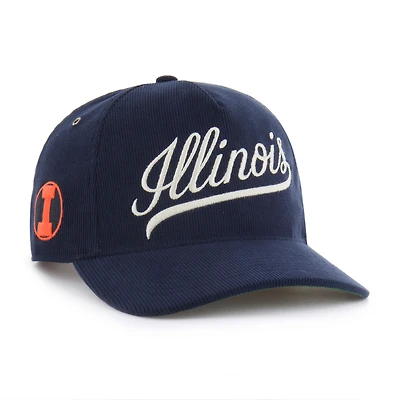 Unisex '47 Navy Illinois Fighting Illini Collections Golden Age Corduroy Hitch Adjustable Hat