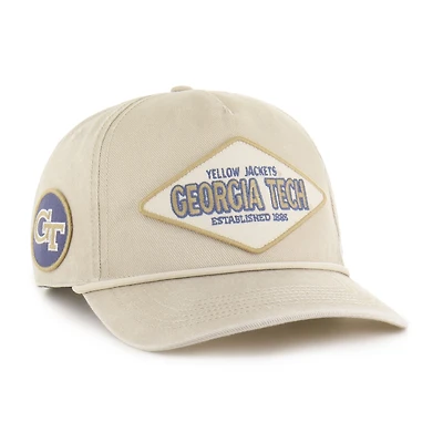 Unisex '47  Cream Georgia Tech Yellow Jackets Outdoorsmen Cairn Hitch Adjustable Hat