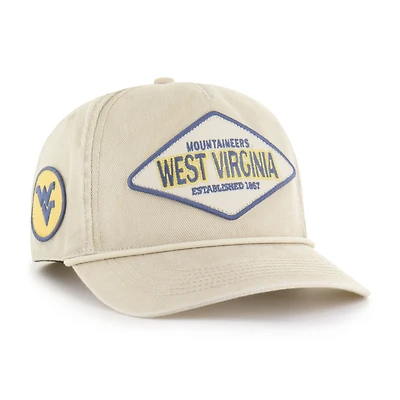 Unisex '47  Cream West Virginia Mountaineers Outdoorsmen Cairn Hitch Adjustable Hat