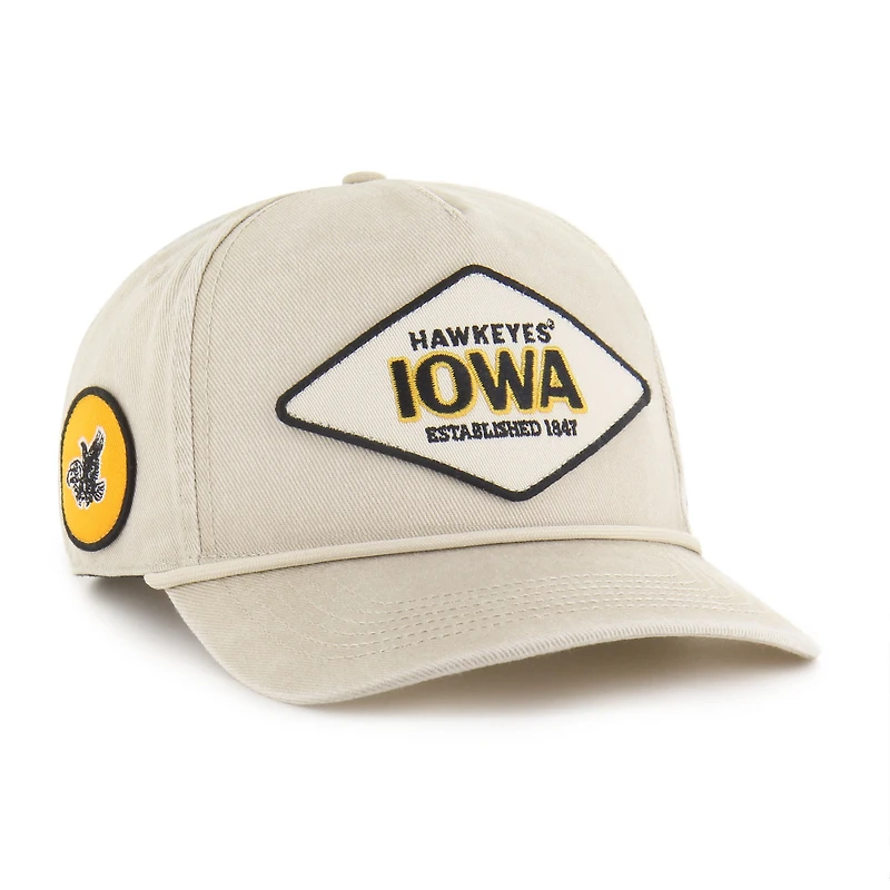 Unisex '47  Cream Iowa Hawkeyes Outdoorsmen Cairn Hitch Adjustable Hat