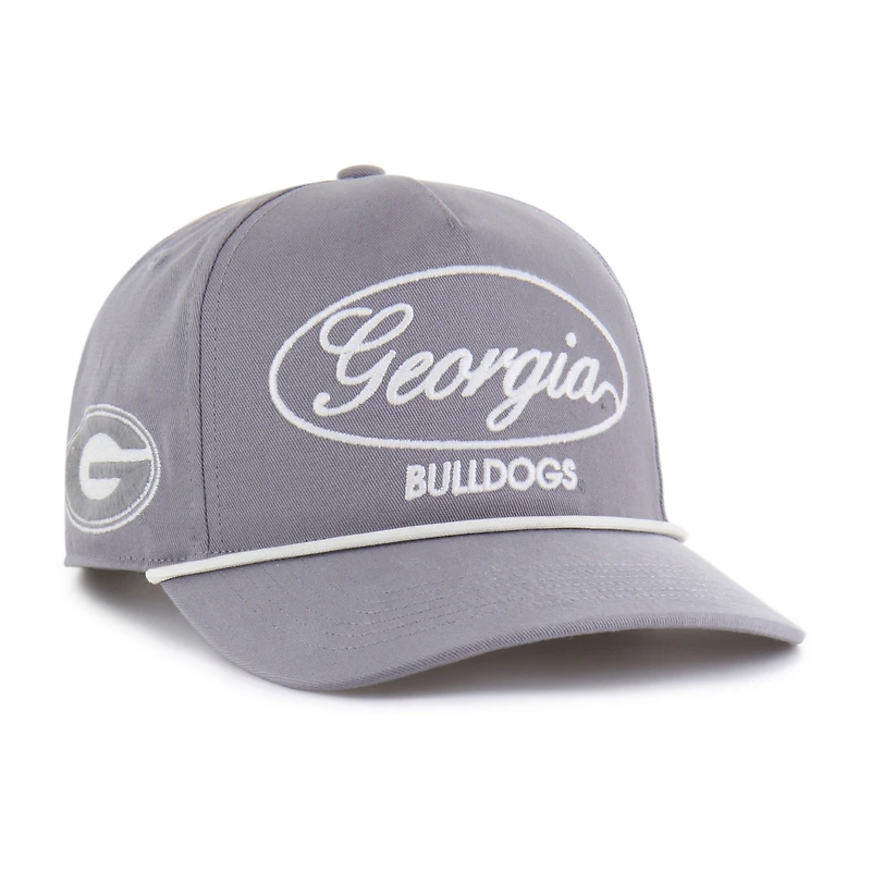Men's '47 Gray Georgia Bulldogs Contemporary Basics Foundational Rope Hitch Adjustable Hat