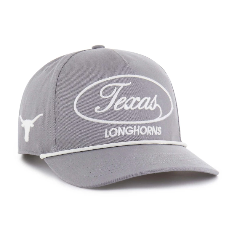 Men's '47 Gray Texas Longhorns Contemporary Basics Foundational Rope Hitch Adjustable Hat