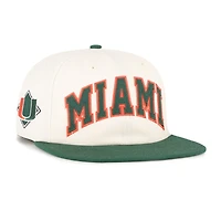 Unisex '47  Natural Miami Hurricanes Crossover Off Hand Captain Adjustable Hat