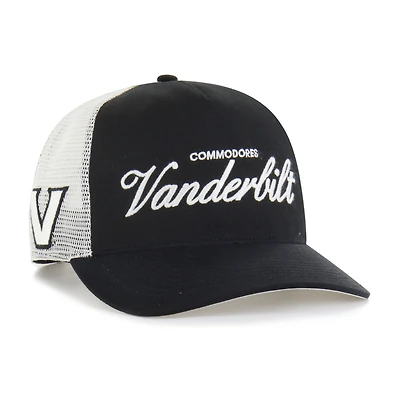 Unisex '47 Black Vanderbilt Commodores Contemporary Basics Foundation Trucker Hitch Adjustable Hat