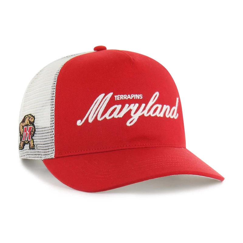 Unisex '47 Red Maryland Terrapins Contemporary Basics Foundation Trucker Hitch Adjustable Hat