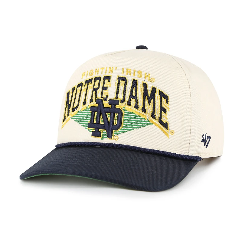 Men's '47 Natural Notre Dame Fighting Irish Pomona Two-Tone Rope Hitch Adjustable Hat
