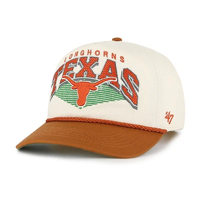 Men's '47 Natural Texas Longhorns Pomona Two-Tone Rope Hitch Adjustable Hat