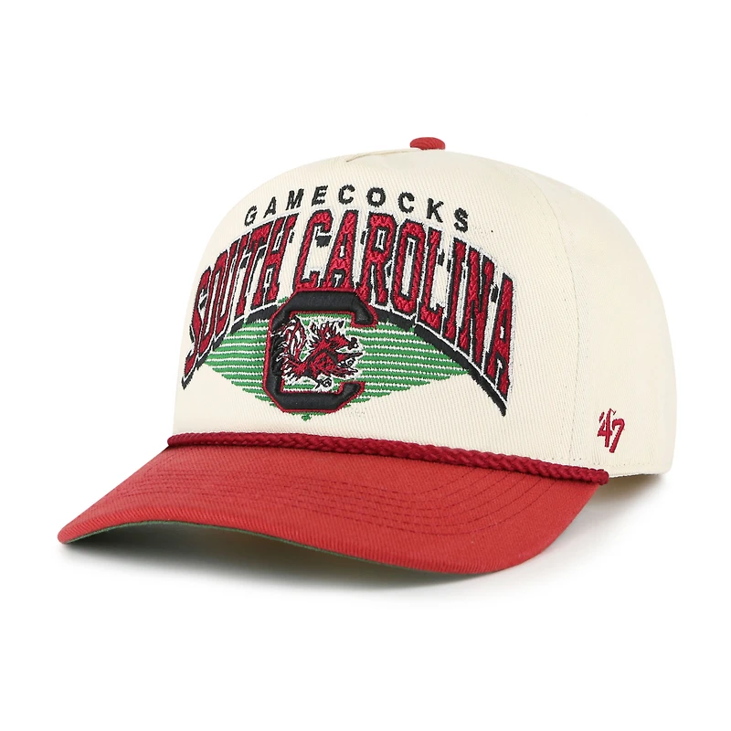 Men's '47 Natural South Carolina Gamecocks Pomona Two-Tone Rope Hitch Adjustable Hat