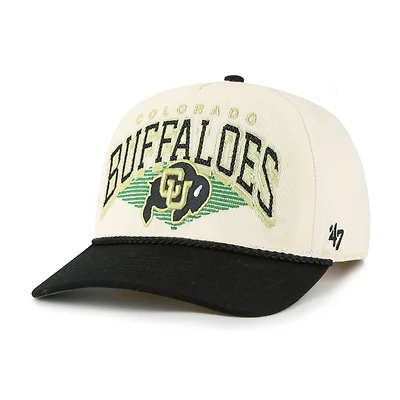 Men's '47 Natural Colorado Buffaloes Pomona Two-Tone Rope Hitch Adjustable Hat