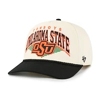 Men's '47 Natural Oklahoma State Cowboys Pomona Two-Tone Rope Hitch Adjustable Hat