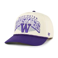 Men's '47 Natural Washington Huskies Pomona Two-Tone Rope Hitch Adjustable Hat