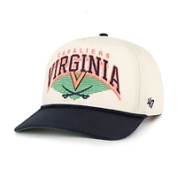Men's '47 Natural Virginia Cavaliers Pomona Two-Tone Rope Hitch Adjustable Hat