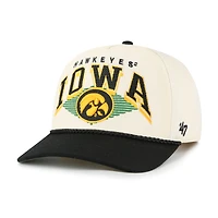 Men's '47 Natural Iowa Hawkeyes Pomona Two-Tone Rope Hitch Adjustable Hat