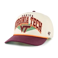 Men's '47 Natural Virginia Tech Hokies Pomona Two-Tone Rope Hitch Adjustable Hat