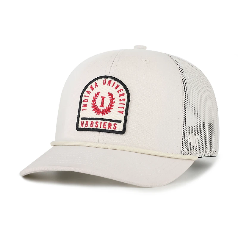 Unisex '47  Cream Indiana Hoosiers Core & Inline Gravestone Adjustable Trucker Hat