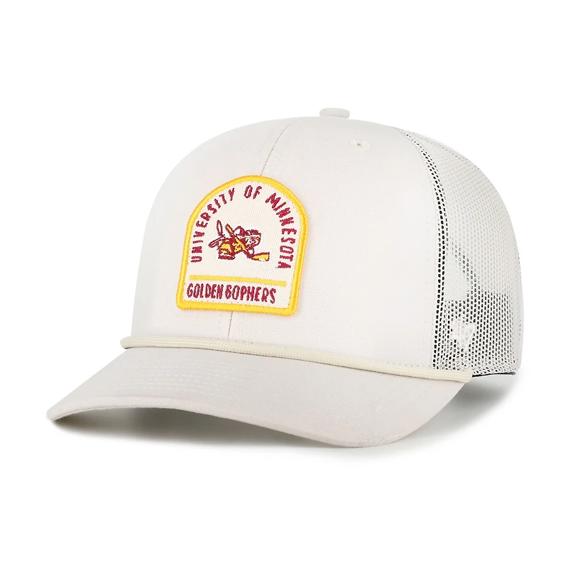 Unisex '47  Cream Minnesota Golden Gophers Core & Inline Gravestone Adjustable Trucker Hat