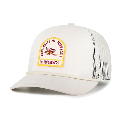 Unisex '47  Cream Minnesota Golden Gophers Core & Inline Gravestone Adjustable Trucker Hat