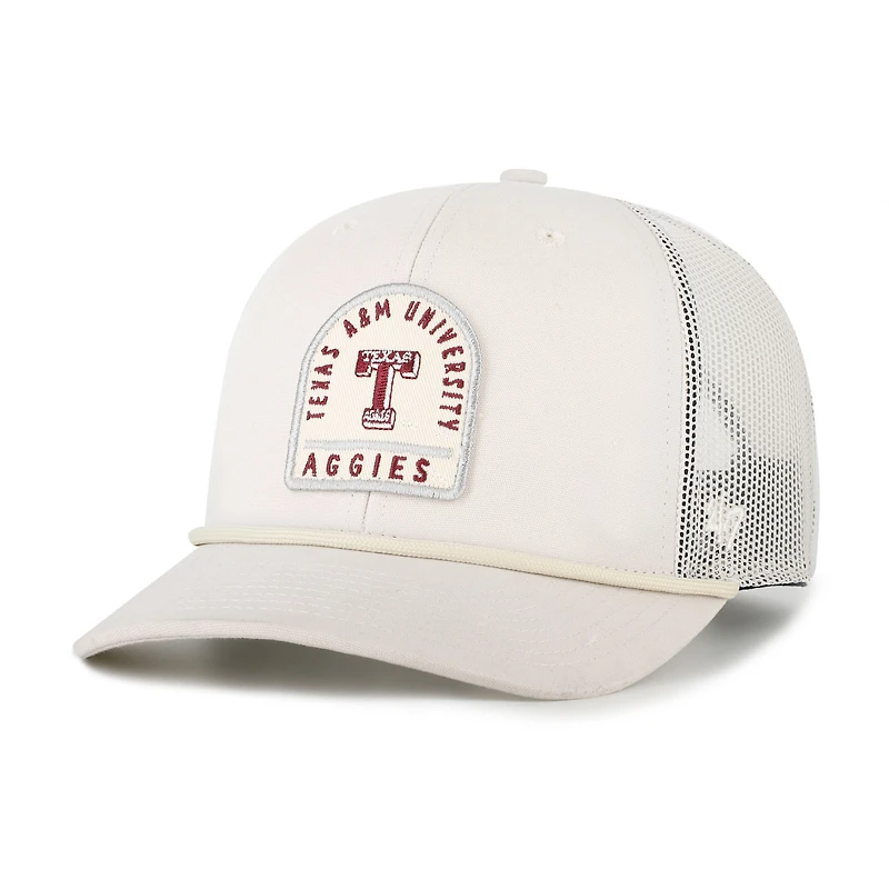 Unisex '47 Cream Texas A&M Aggies Core & Inline Gravestone Adjustable Trucker Hat