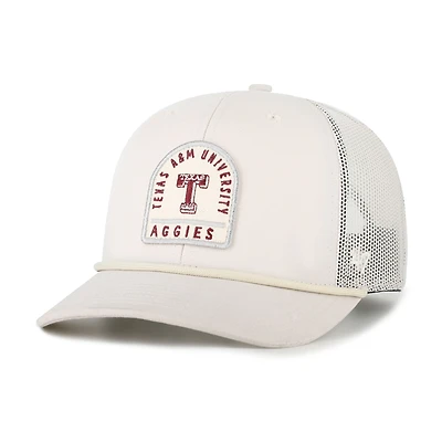 Unisex '47  Cream Texas A&M Aggies Core & Inline Gravestone Adjustable Trucker Hat