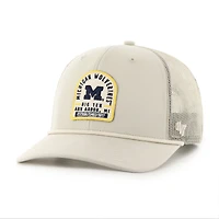 Unisex '47  Cream Michigan Wolverines Core & Inline Gravestone Adjustable Trucker Hat