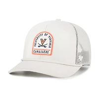 Unisex '47  Cream Virginia Cavaliers Core & Inline Gravestone Adjustable Trucker Hat